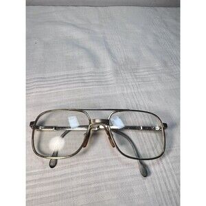 VTG Luxottica Director Eyeglass Frames 140 mm Klixx 2 Gold Plated Italy Vintage